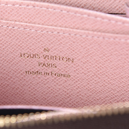 Louis Vuitton Damier Ebene Zippy Coin Purse Rose Ballerine 6 of 7