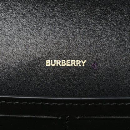 Burberry Calfskin Vintage Check Hannah Wallet with Detachable Strap Black 6 of 8
