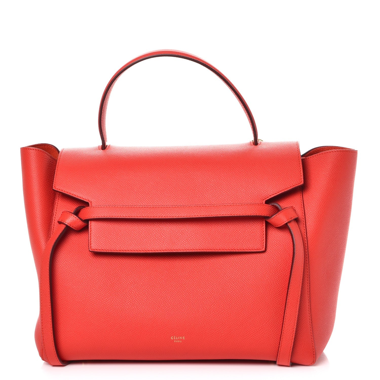 Celine Grained Calfskin Mini Belt Bag Vermillion 1 of 8