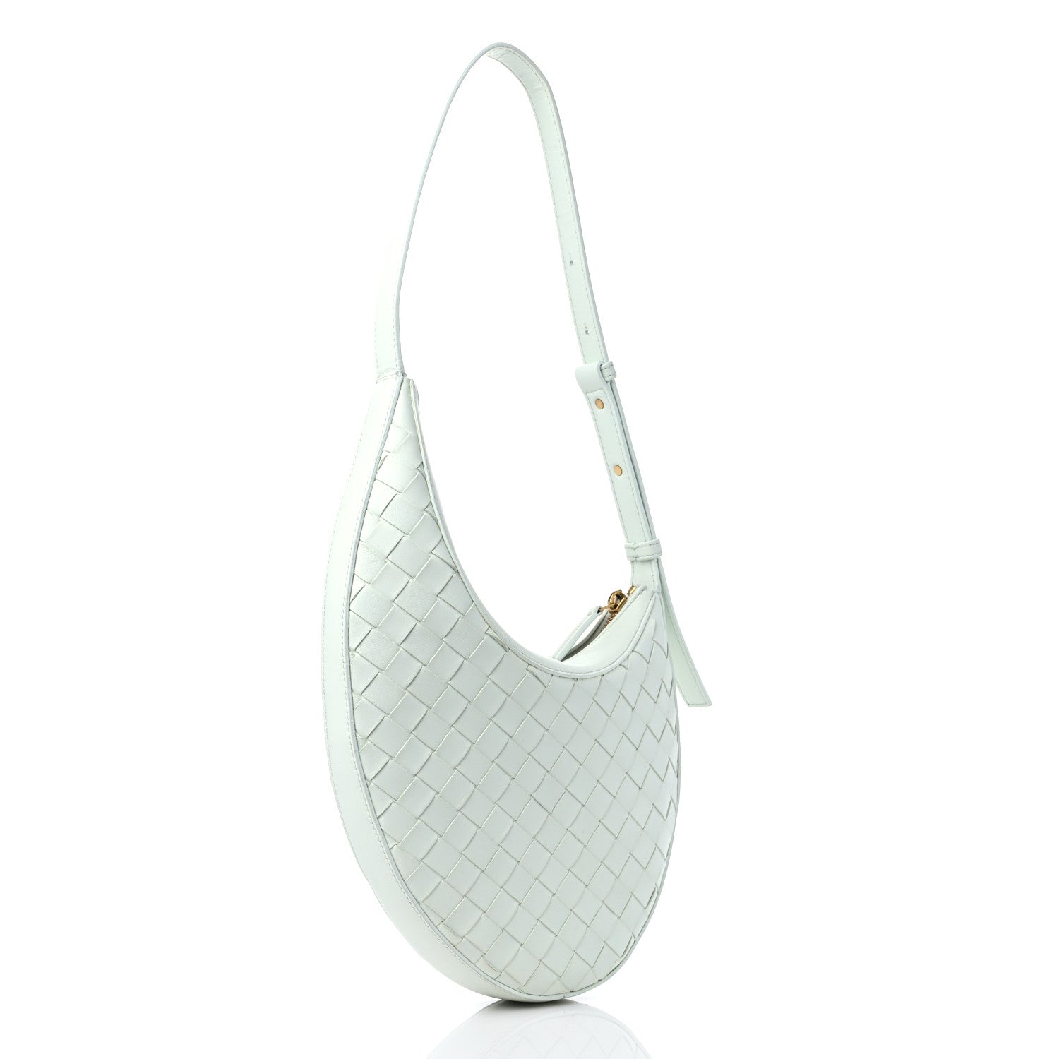 Bottega Veneta Nappa Intrecciato Small Drop Shoulder Bag Glacier 3 of 8