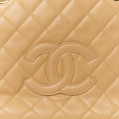 Chanel Caviar Quilted Petit Timeless Tote PTT Dark Beige 7 of 11