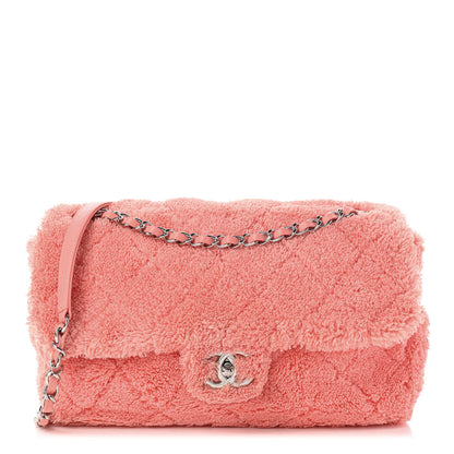 Chanel Mixed Fibers Quilted Jumbo Flap Orange 1 of 9