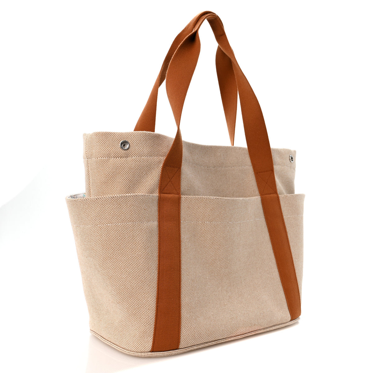 Hermes H Canvas Cabriole Nappy Bag Biscuit 4 of 12