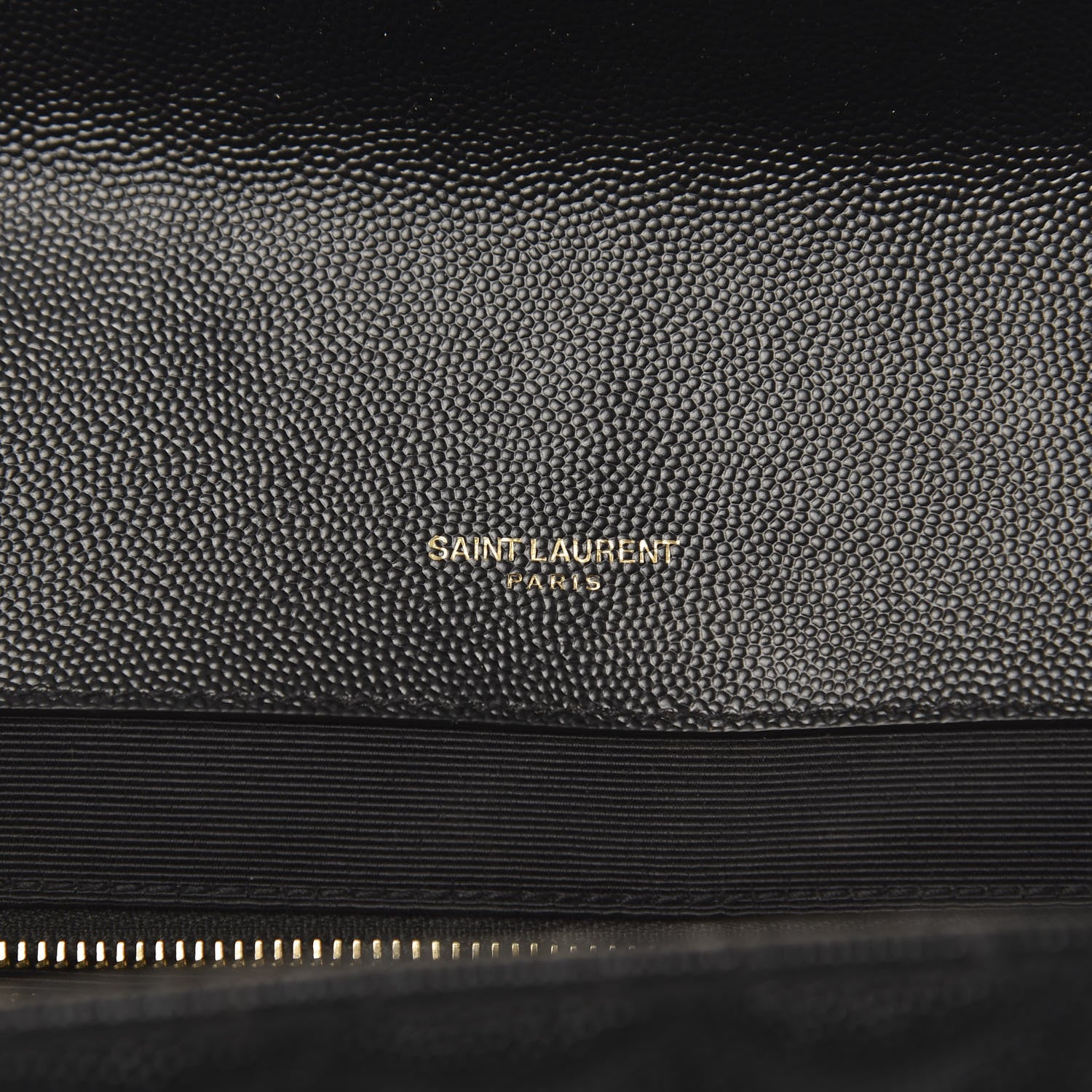 Saint Laurent Grain De Poudre Large Tri-Quilt Monogram Satchel Black 6 of 20