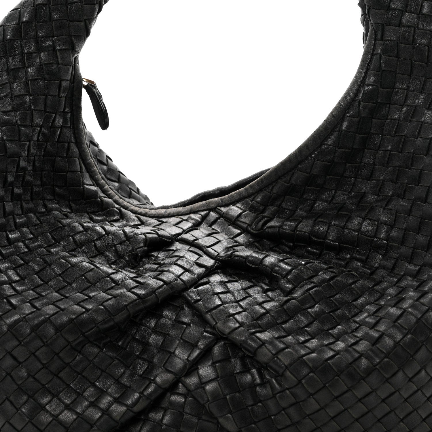 Bottega Veneta Nappa Intrecciato Pleated Large Veneta Hobo Black 7 of 9