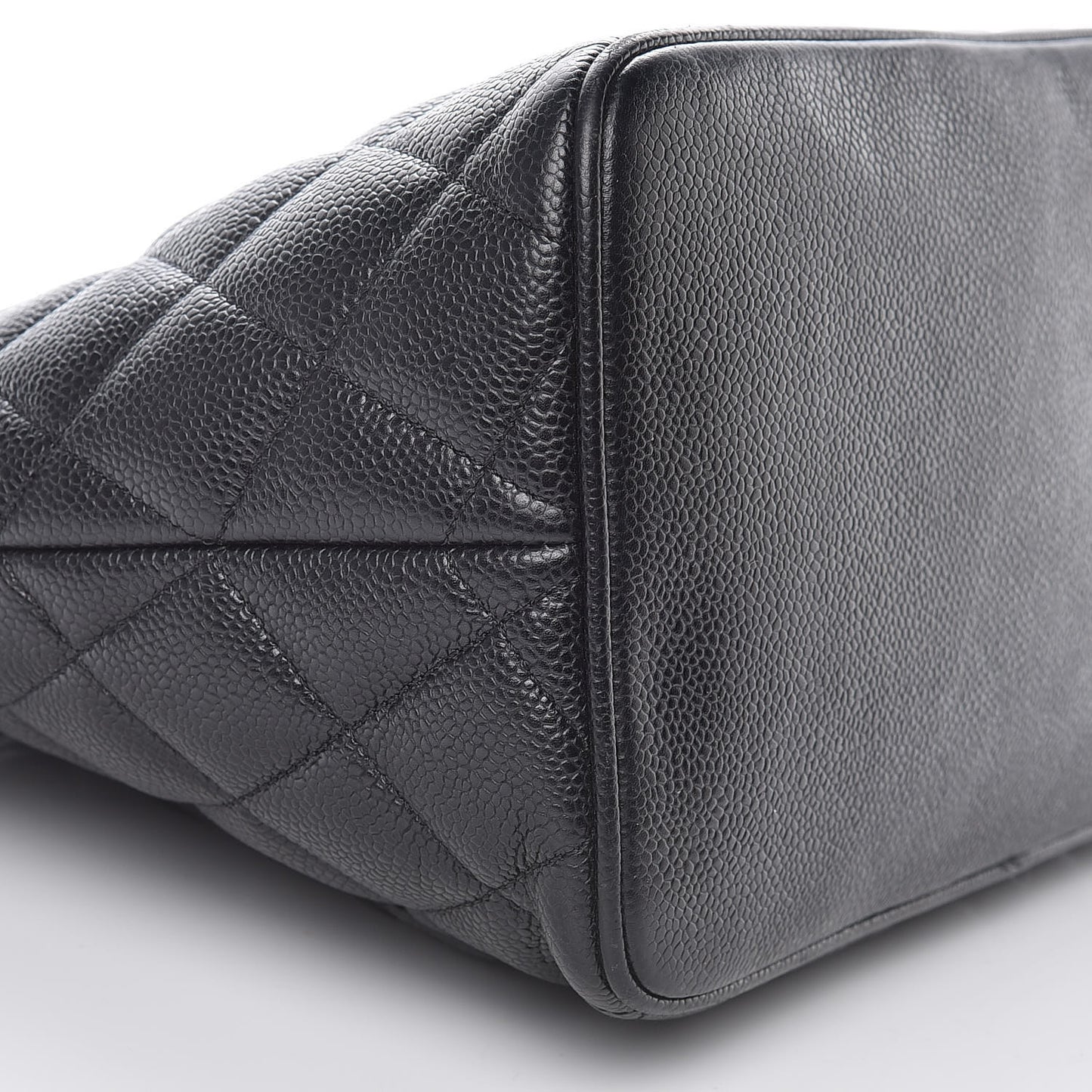 Caviar Quilted Medallion Tote Black