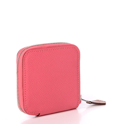 Hermes Epsom Silk'In Coin Purse Rose Azalee 2 of 5
