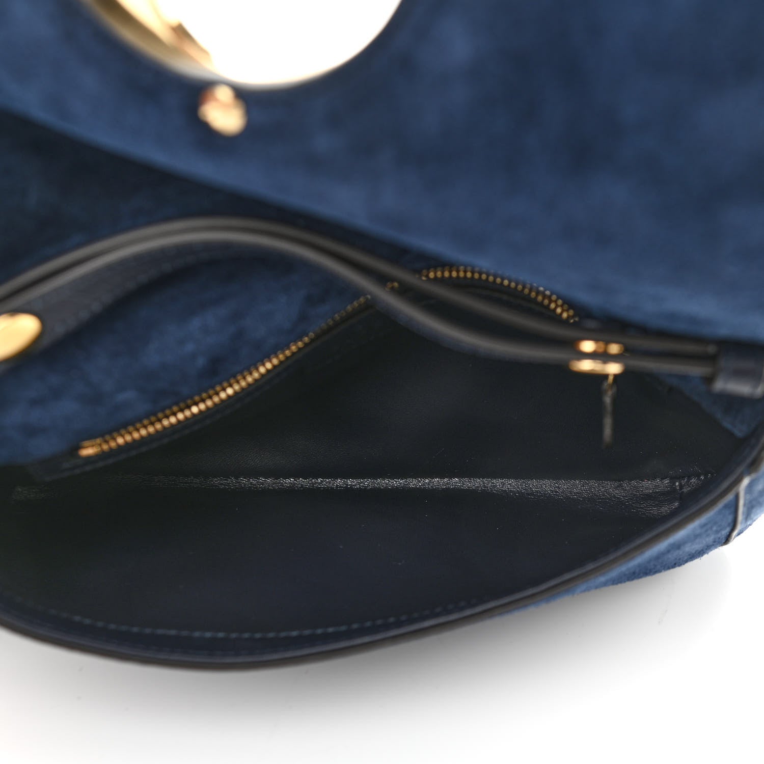 Gucci Suede Talco Roxy Calfskin Blondie Chain Shoulder Flap Bag Blondie Blue 4 of 9