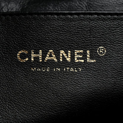 Chanel Lambskin Quilted Clutch With Chain Flap Black 6 of 10