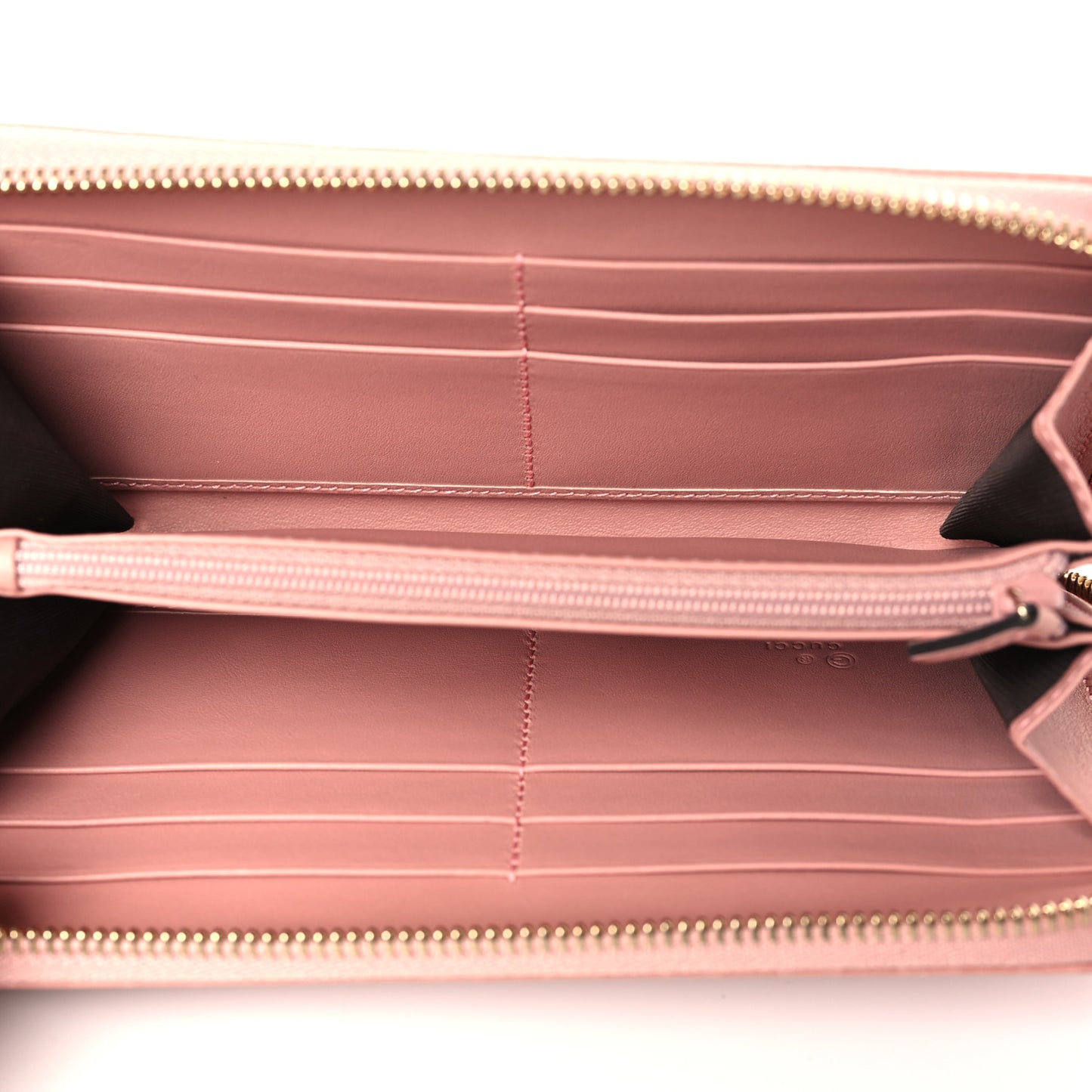 Microguccissima Zip Around Wallet Soft Pink