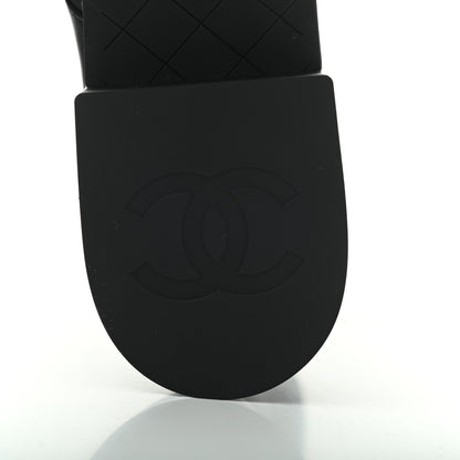 Chanel Lambskin Quilted Lace Up Combat Boots 41 Black 7 of 8