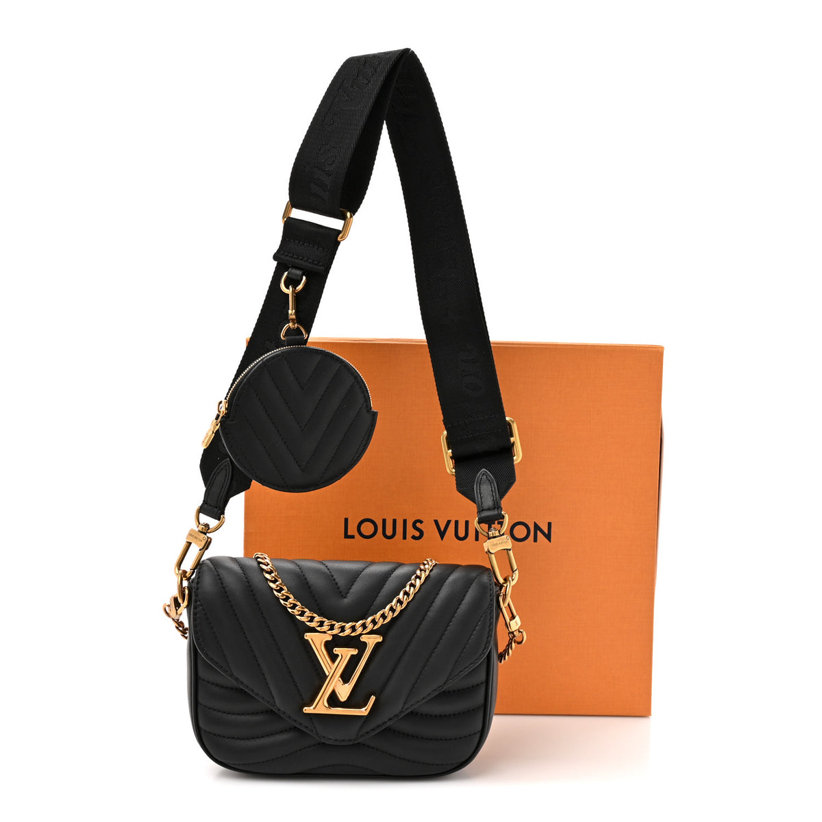 Louis Vuitton Calfskin New Wave Multi Pochette Black 25 of 25