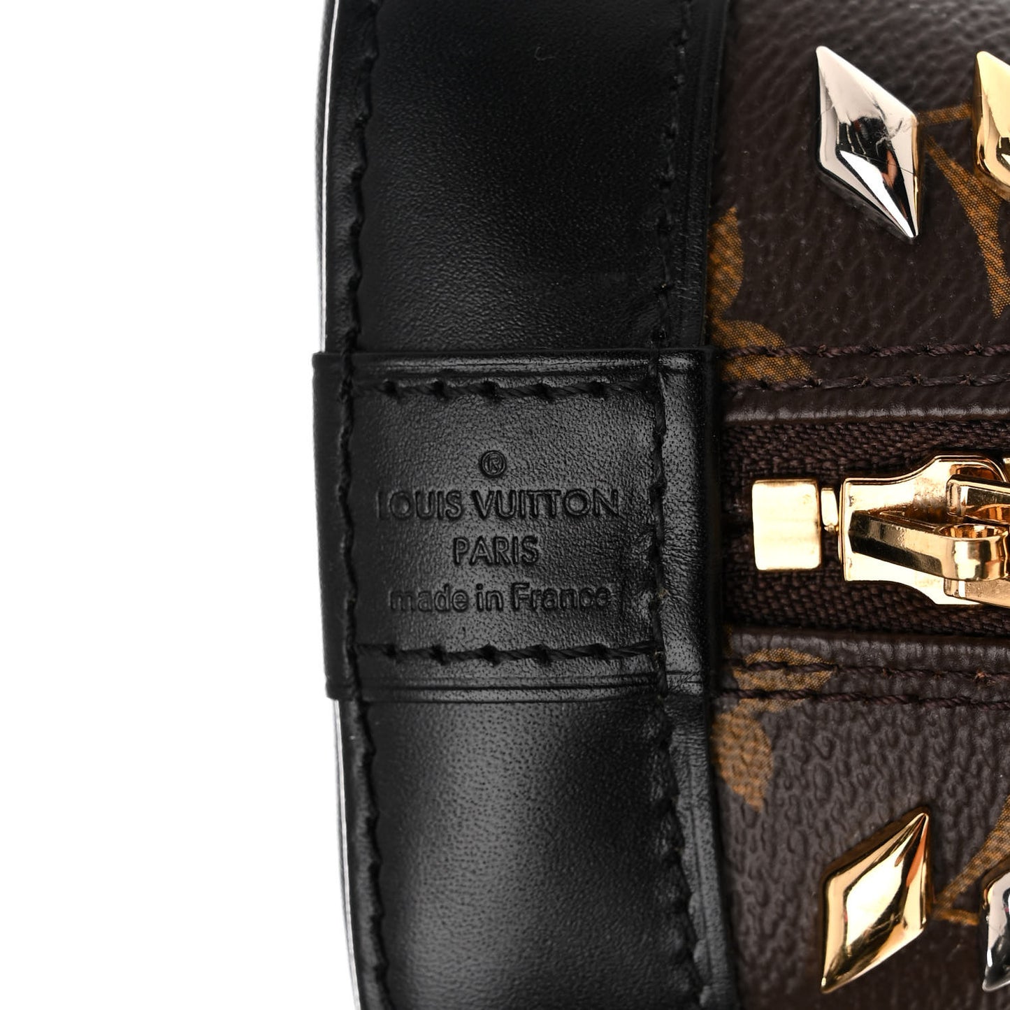 Monogram Macassar Studded Alma BB