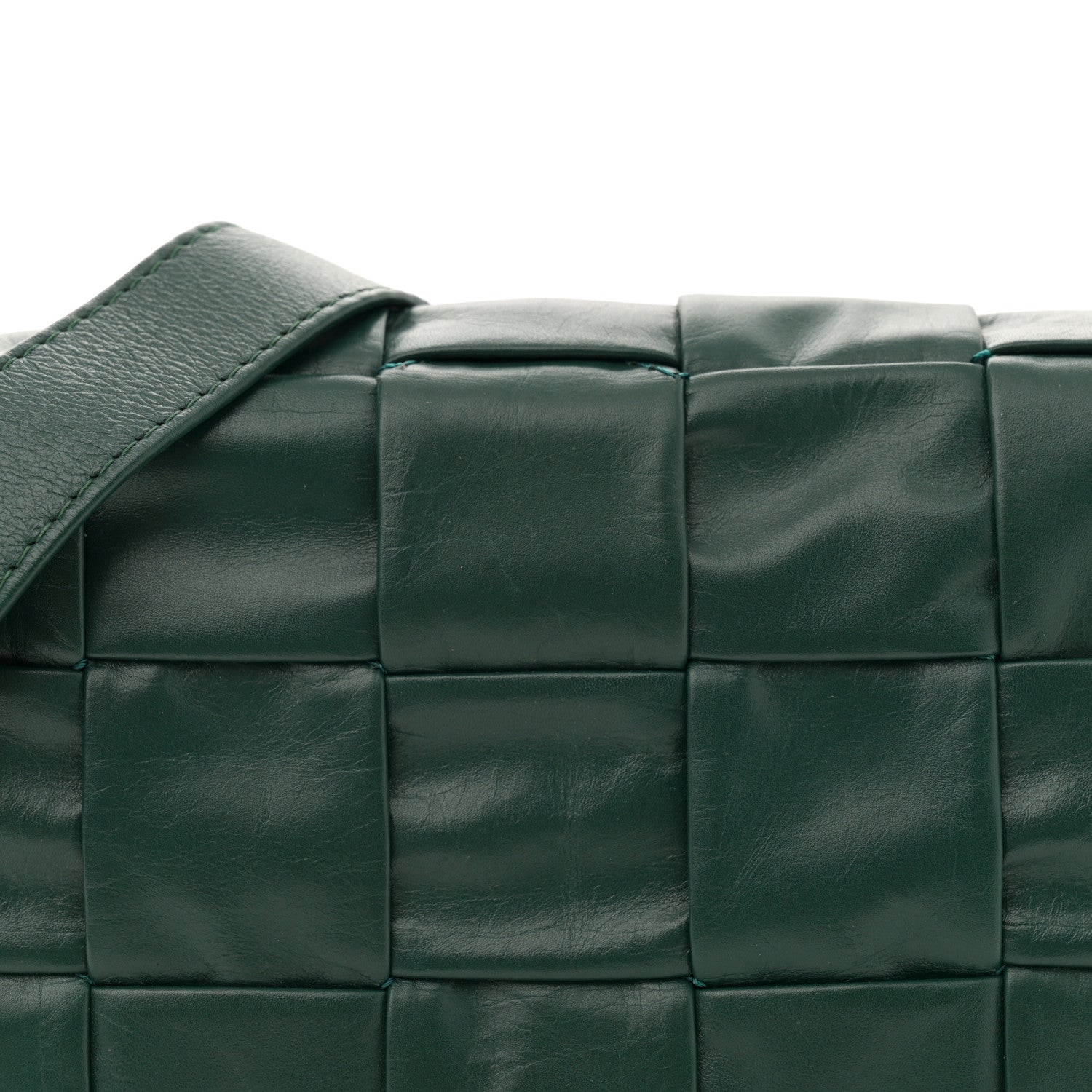 バッグ Bottega Veneta Bottega Veneta Paper Calfskin Maxi Intreccio Small Cassette