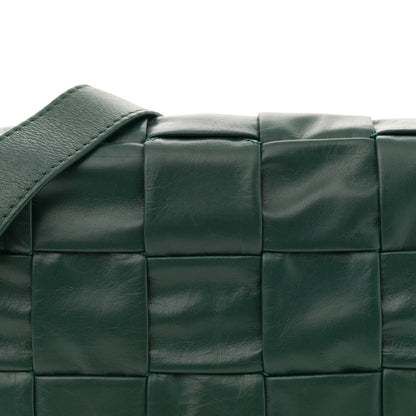Bottega Veneta Paper Calfskin Maxi Intreccio Small Cassette Crossbody Bag Raintree 8 of 11