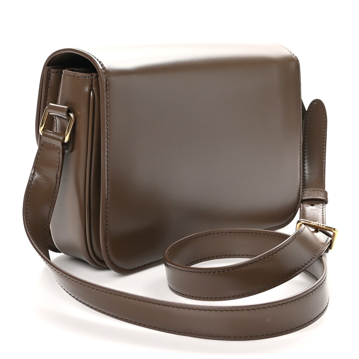Shiny Calfskin Medium Triomphe Camel