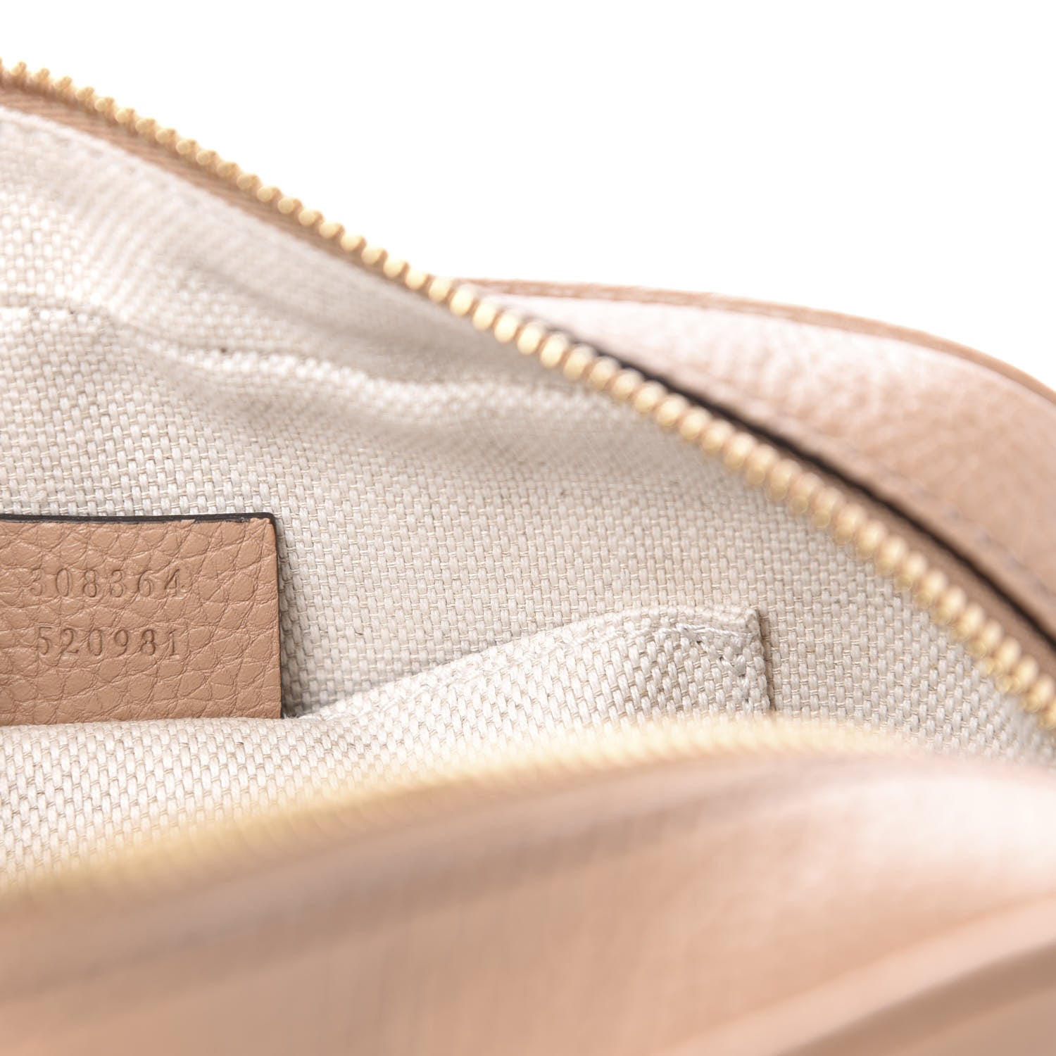 Gucci Pebbled Calfskin Small Soho Disco Bag Rose Beige 9 of 10