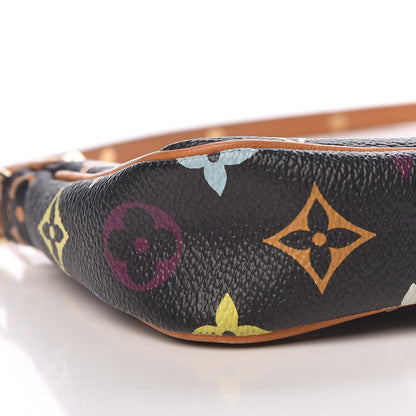 Louis Vuitton Monogram Multicolor Pochette Accessories Black 9 of 10
