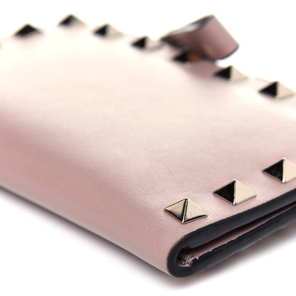 Valentino Garavani Calfskin Rockstud Bi-Fold Wallet Poudre 13 of 13