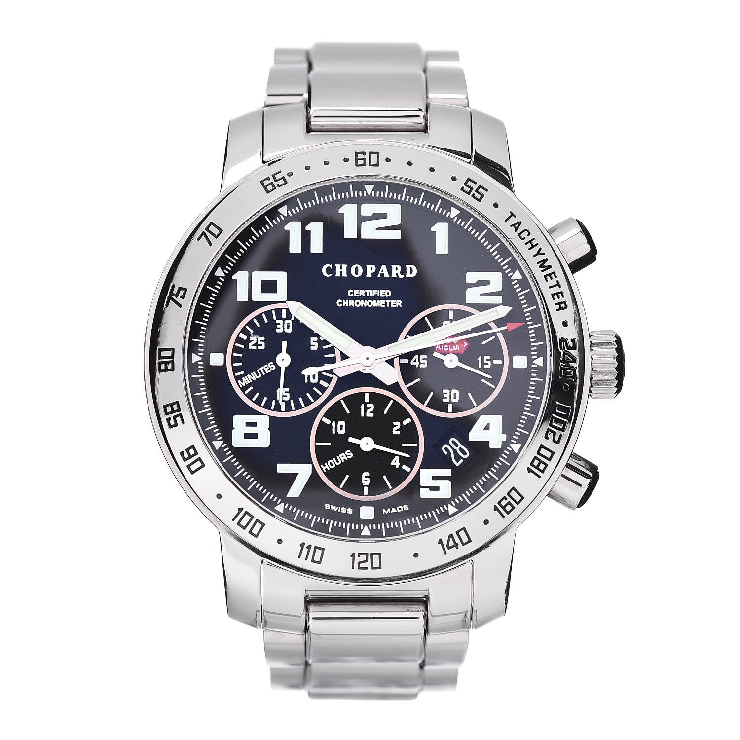 Chopard Stainless Steel 40mm Mille Miglia Chronograph Automatic Watch Black 1 of 5
