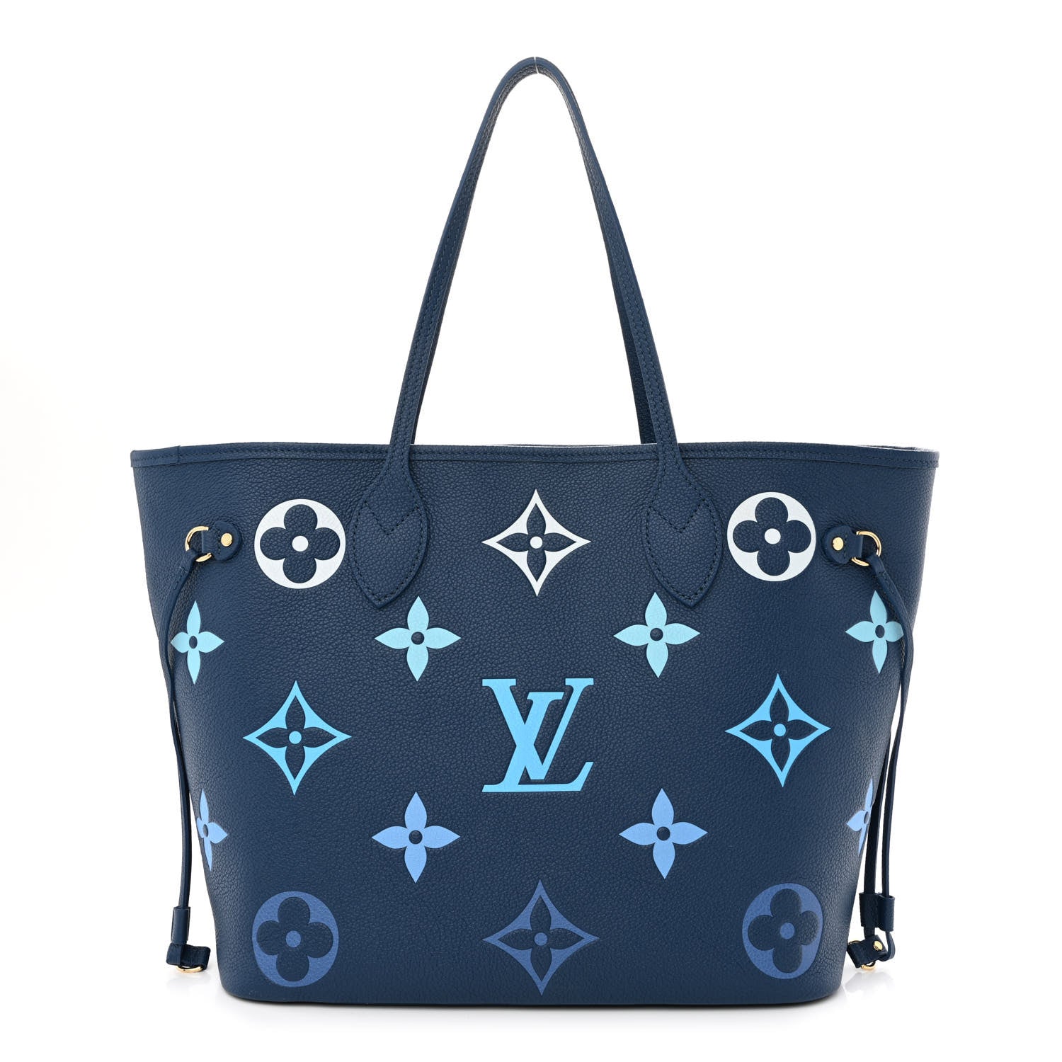 Louis Vuitton Empreinte Monogram Giant Neverfull MM Degrade Bleu 3 of 12