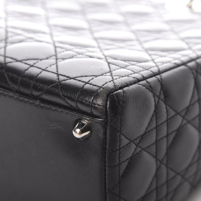 Christian Dior Lambskin Cannage Large Lady Dior Black 11 of 15