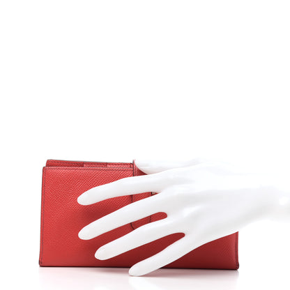 Hermes Epsom Bearn Gusset Wallet Bougainvillea 2 of 7