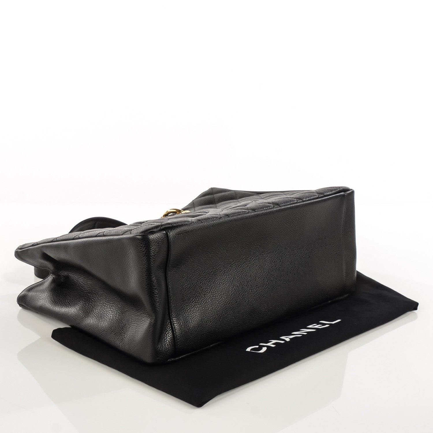 Chanel Caviar Quilted Grand Shopping Tote GST Black 4 of 7