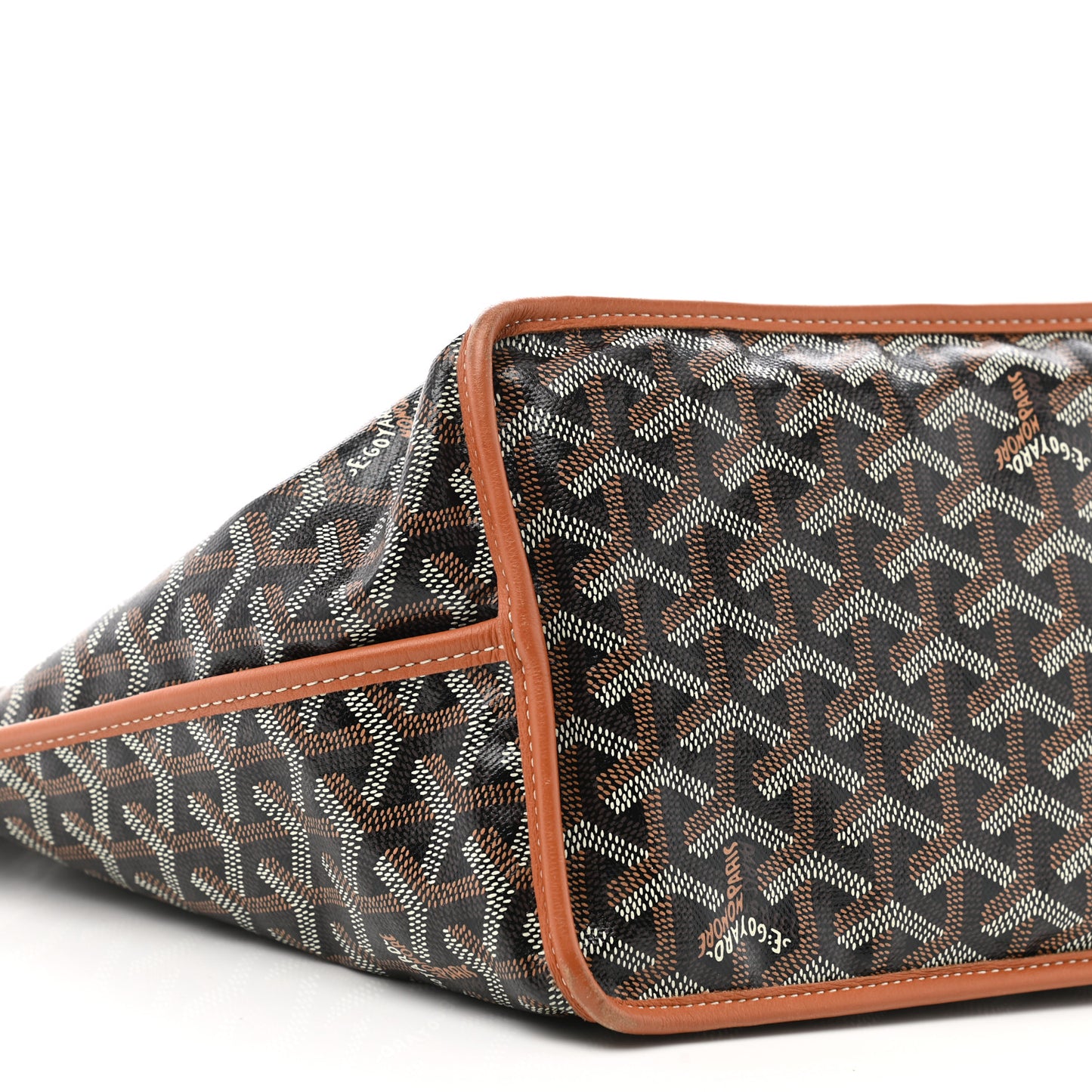 Goyardine Reversible Anjou PM Black Gold