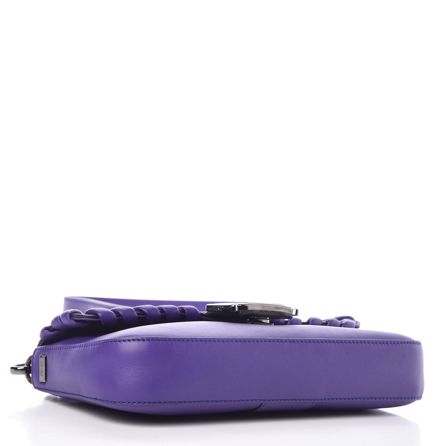 Vitello Dolce Lace Up Baguette Purple Rain