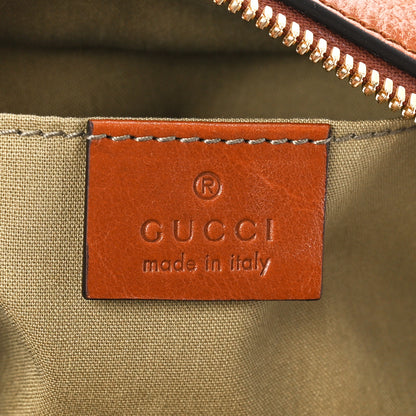 Gucci Vintage Canvas Web Shoulder Bag Sand Cuir 6 of 12