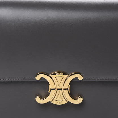 Celine Shiny Calfskin Medium Triomphe Grey 12 of 12