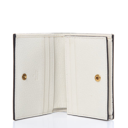 Gucci GG Supreme Monogram Web Queen Margaret Card Case Wallet Beige Mystic White 5 of 7