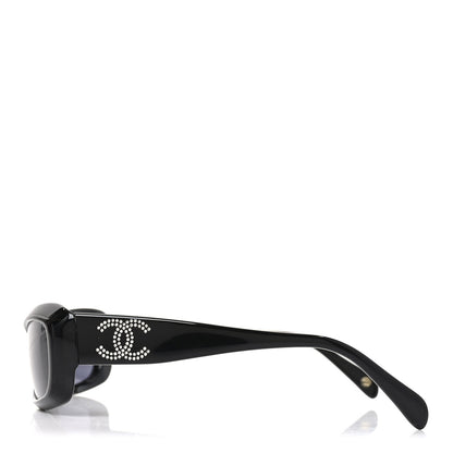 Chanel Crystal CC Logo Sunglasses 5095-B Black 3 of 7