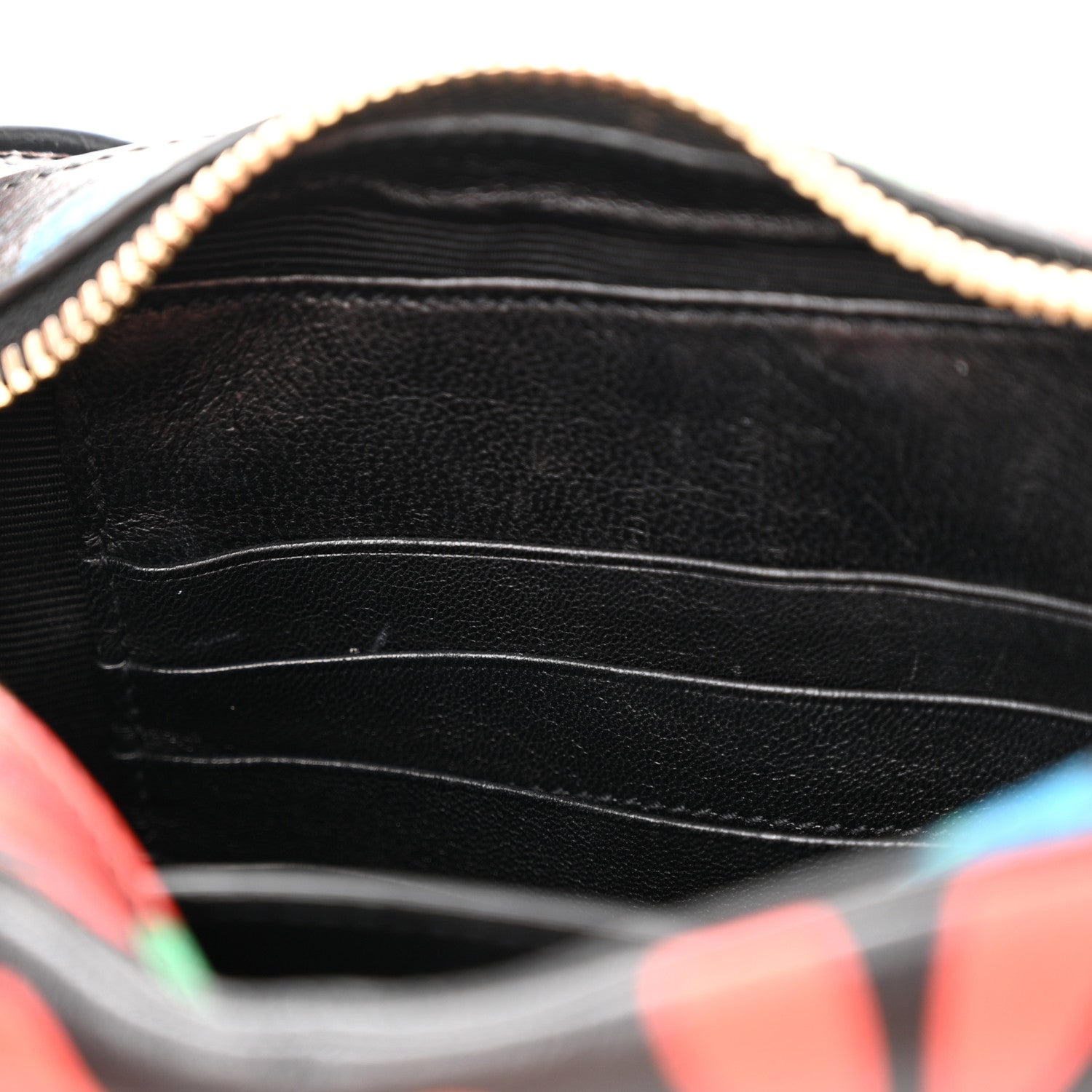 Saint Laurent Calfskin Floral Print Small Classic Monogram Camera Bag Black 11 of 13