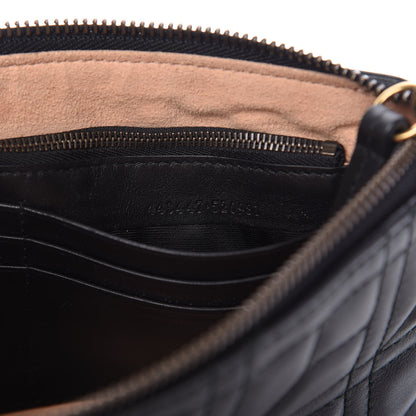 Gucci Calfskin Matelasse Mini Pearly GG Marmont Chain Bag Black 9 of 12