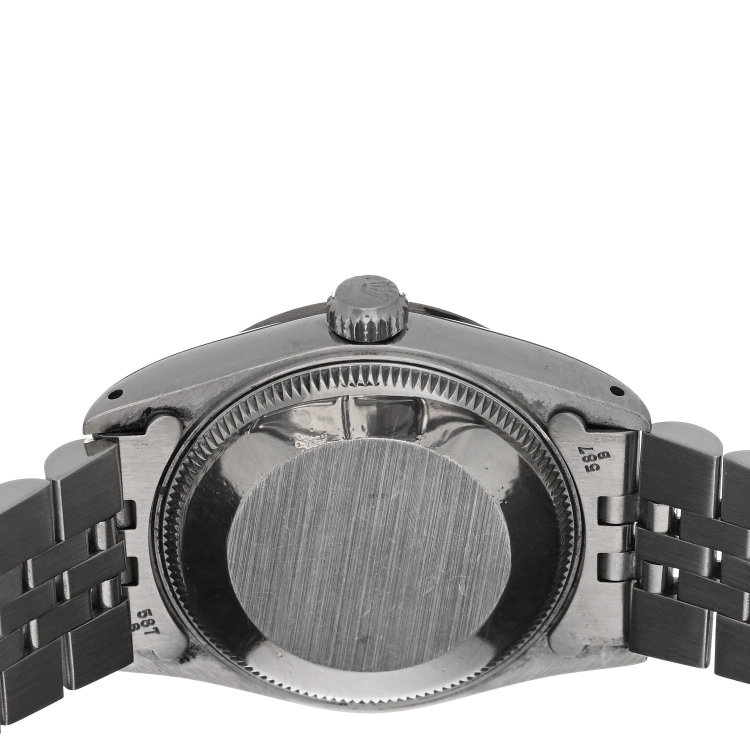 Rolex Stainless Steel 18K White Gold 31mm Oyster Perpetual Datejust Watch Blue Roman 68274 4 of 5
