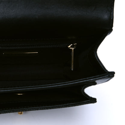 Chanel Calfskin Caviar Quilted Mini Chain Handle Flap Black 5 of 5