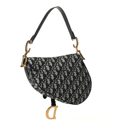 Christian Dior Oblique Saddle Bag Blue 2 of 6