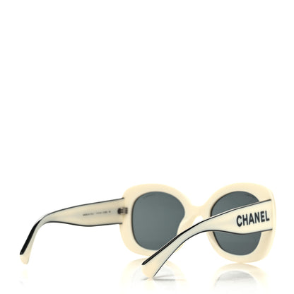 Chanel Acetate Sunglasses 71414A White 4 of 8