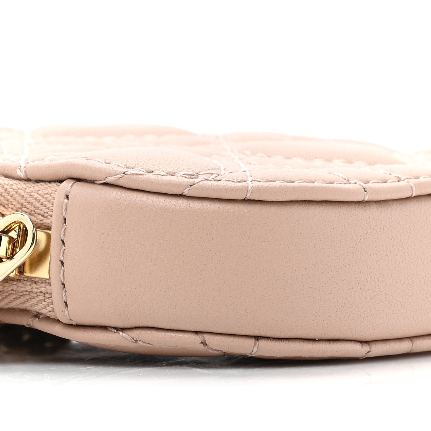 Christian Dior Lambskin Cannage Dioramour Lady Dior Phone Holder Light Pink 9 of 10