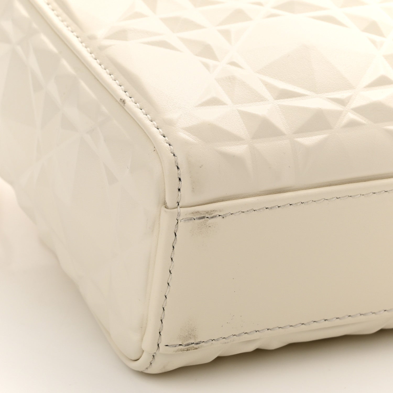 Christian Dior Calfskin Cannage Diamond Medium Lady D-Joy Latte 12 of 13