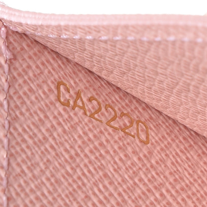 Louis Vuitton Damier Azur Daily Card Holder Rose Ballerine 5 of 8