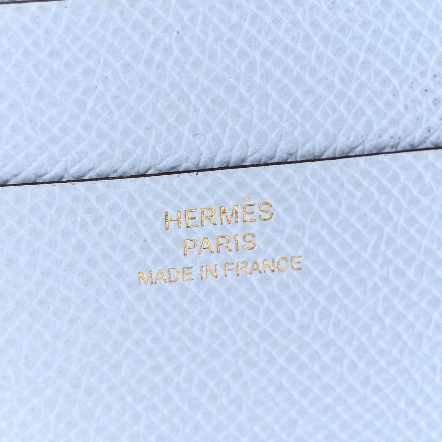 Hermes Epsom Verso Tri-Fold Bearn Compact Wallet Sesame Bleu Brume 6 of 7