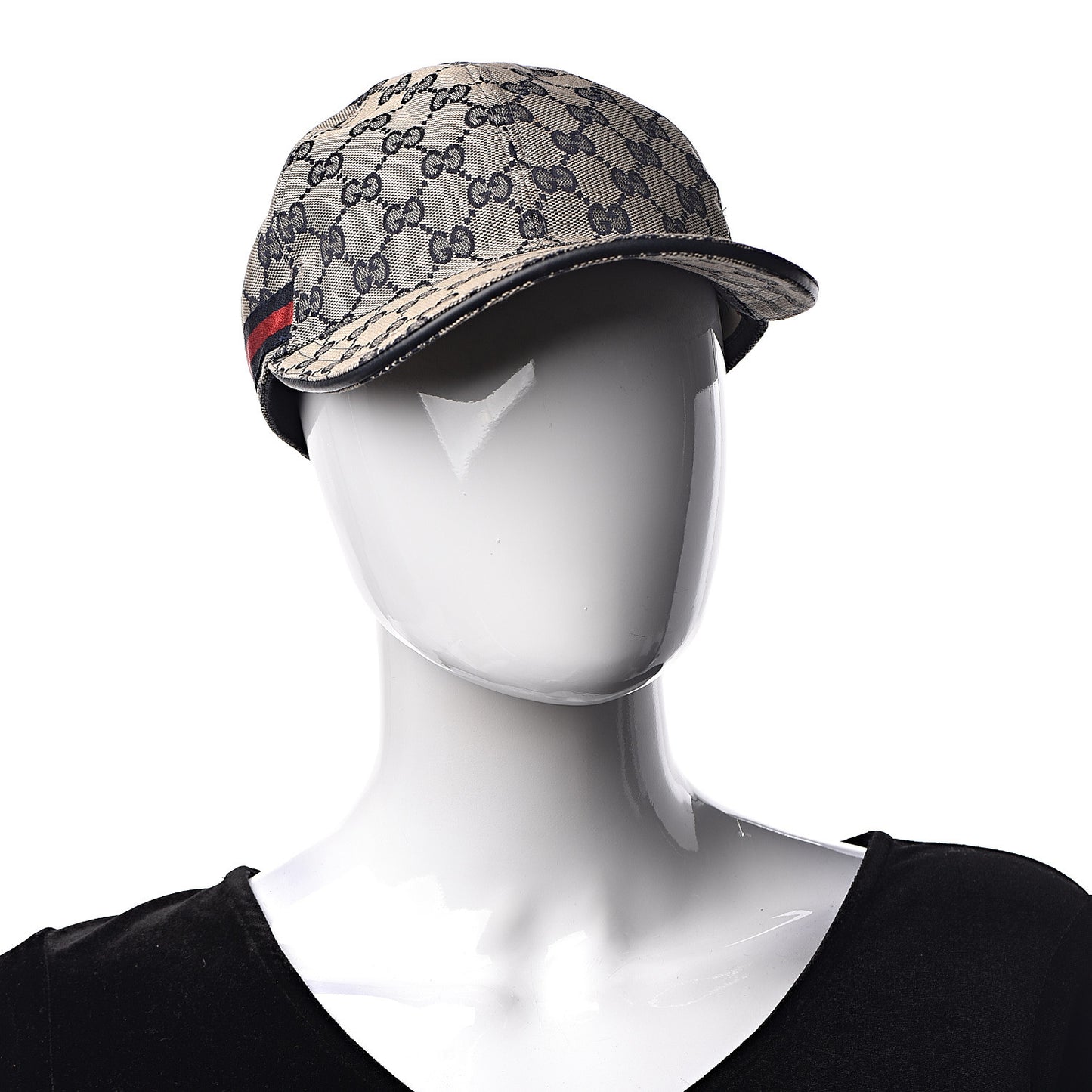 Monogram Web Baseball Hat S Beige Blue