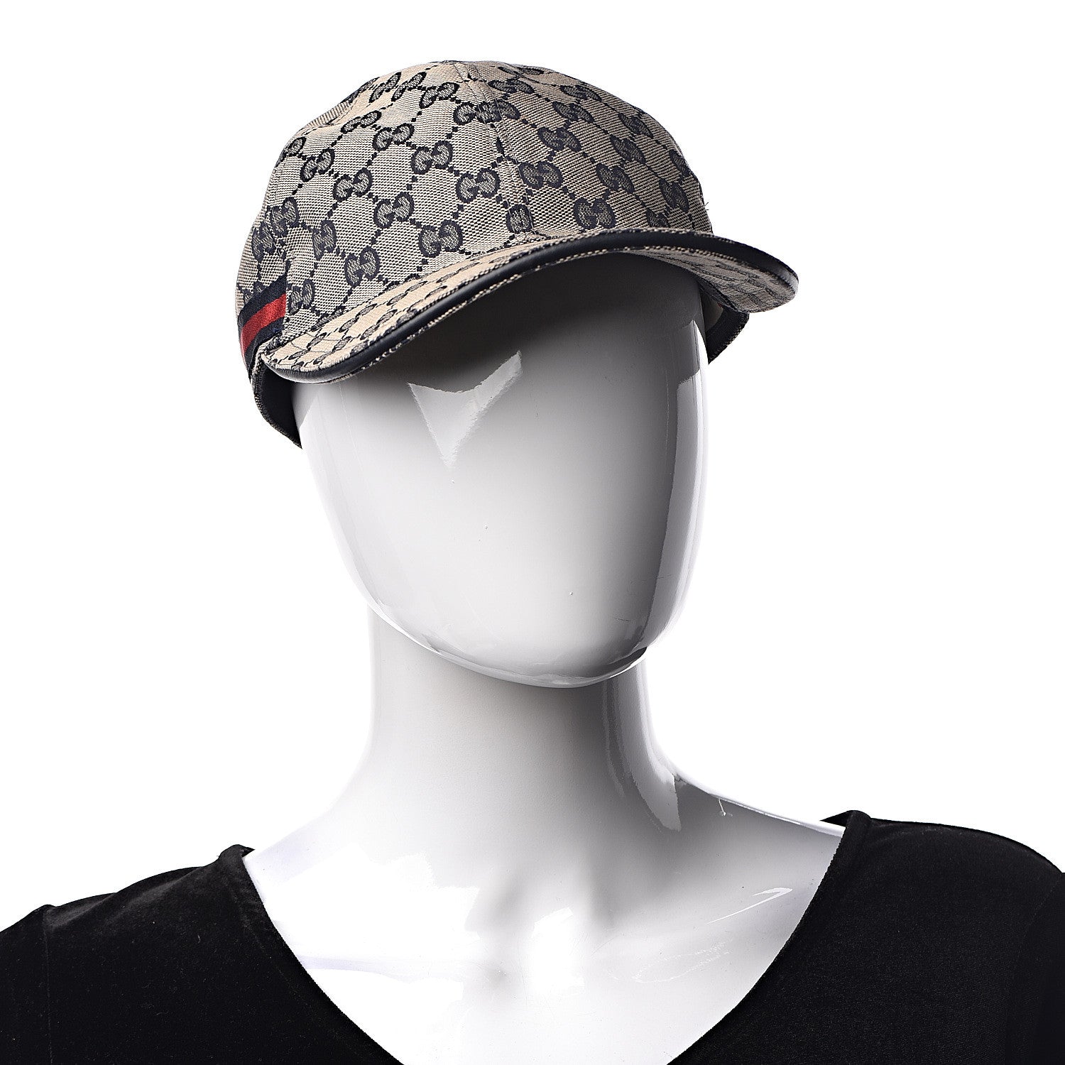 Gucci Monogram Web Baseball Hat S Beige Blue 3 of 10
