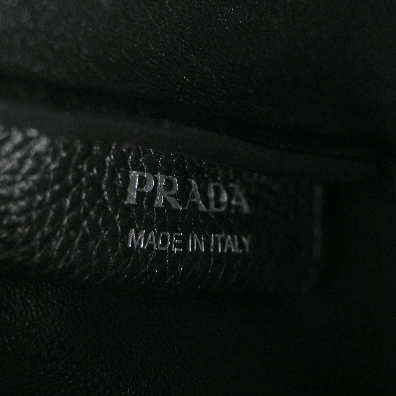 Prada Vitello Daino Soft Mini Zippered Top Handle Bag Black 6 of 9