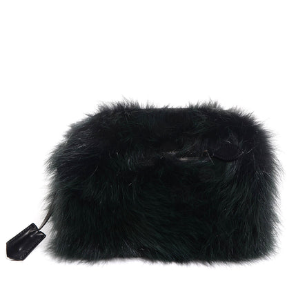 Louis Vuitton Fox Fur Lambskin Pochette Chaine Renard Vert Fonce 1 of 7