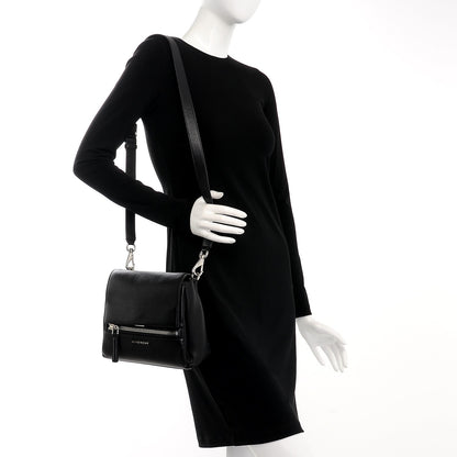 Givenchy Waxy Grained Calfskin Mini Pandora Pure Flap Bag Black 2 of 8
