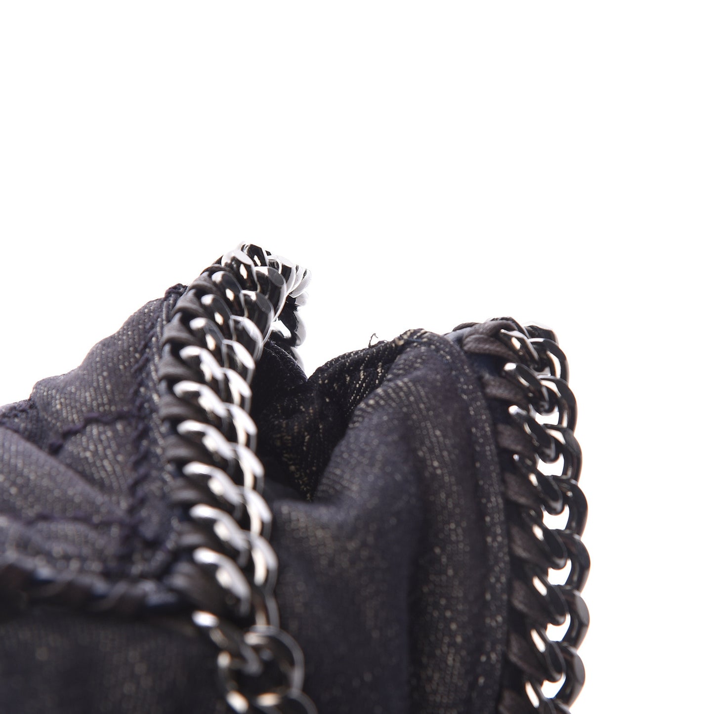Denim Quilted Small Falabella Tote